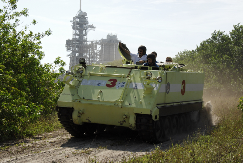 Illustration for article titled NASA's Astronaut Escape Plan Uses Hand-Me-Down Army Trucks
